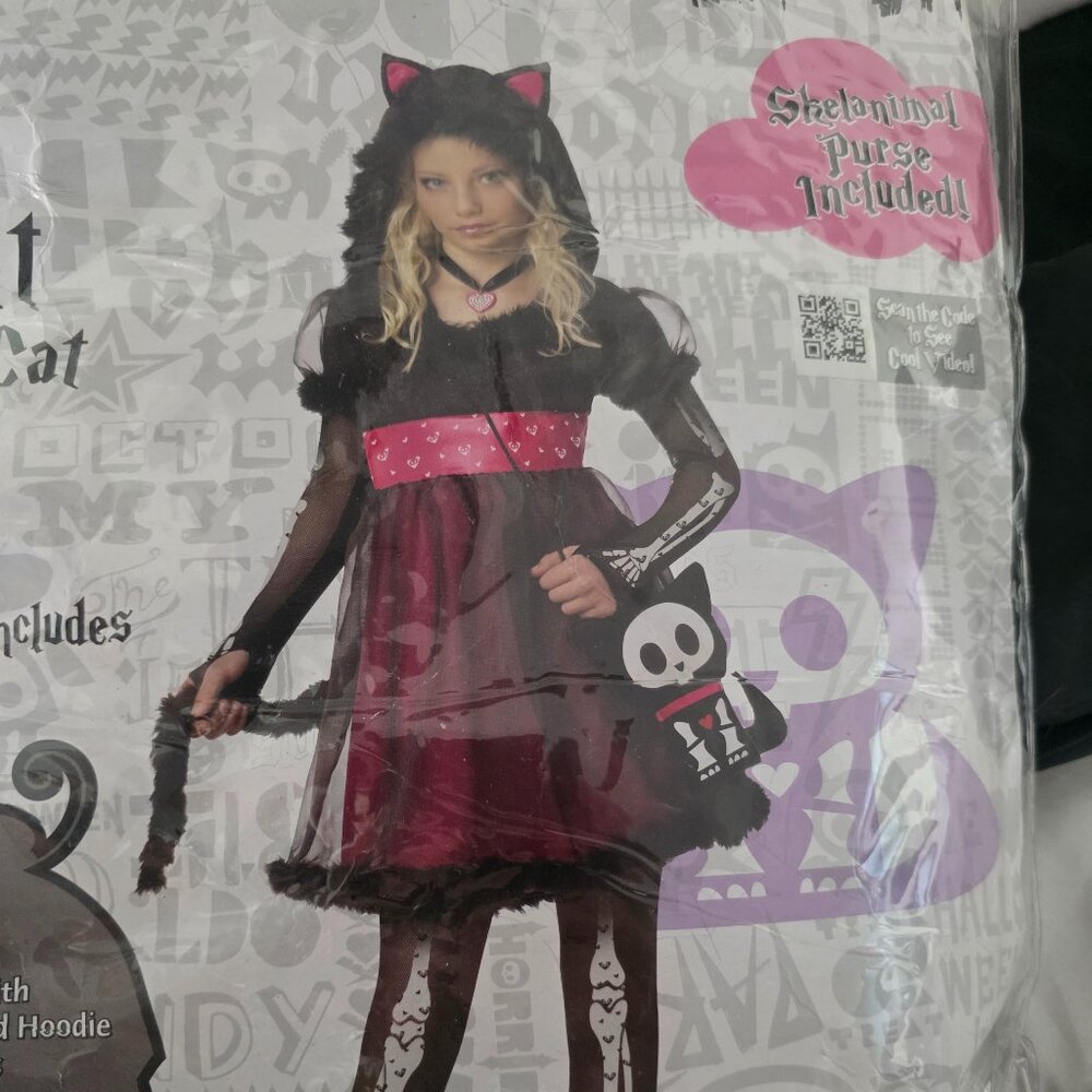 Kit the cat Halloween costume girls size 6 - 8